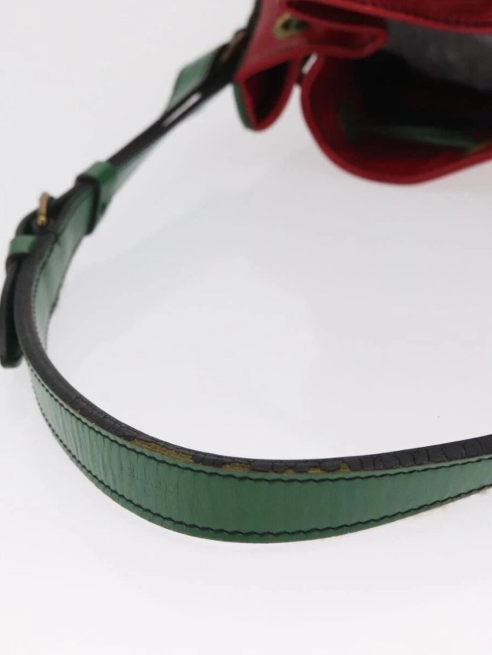 LOUIS VUITTON Epi Petit Noe Shoulder Bag Bicolor Green Red LV Auth ka2062 - Picture 8 of 16